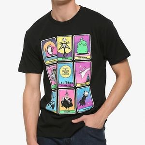 JACK SKELLINGTON TAROT CARD SHIRT GOTH black
